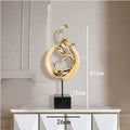 Light luxury synthetic resin phoenix ornament in rose gold silver or red european style craft