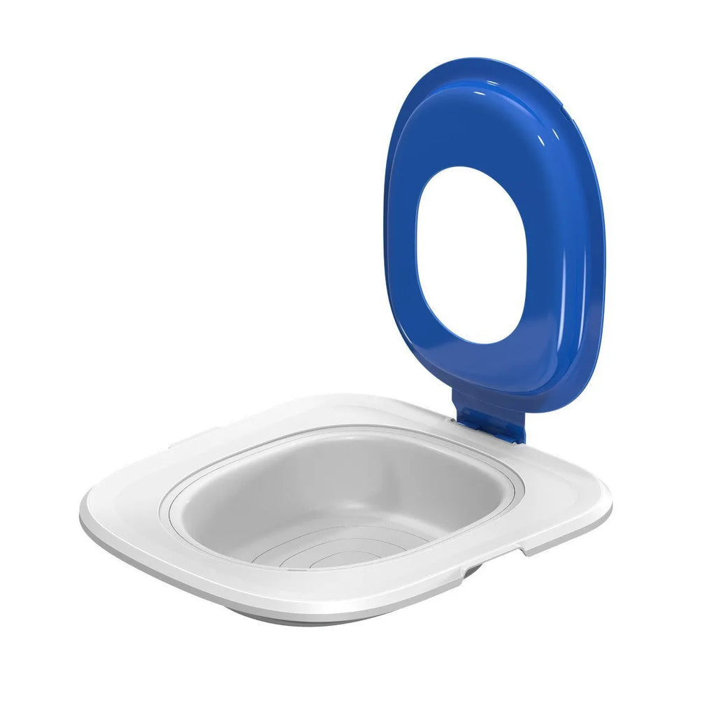 Fifth generation cat toilet trainer in ABS plastic showing new shape design