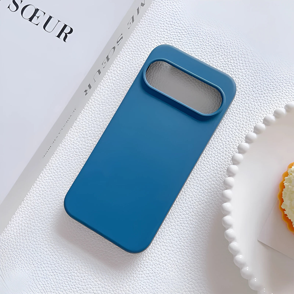 Soft TPU phone case for Google 6A in antique white with straight edge design and shockproof functions.