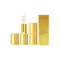Gold packaging of 3.5g nourishing lipstick with hyaluronic acid and vitamin E