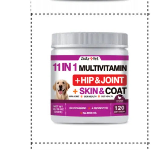 A bottle of 120-count health supplement capsules with a label indicating one of seven available style variants.