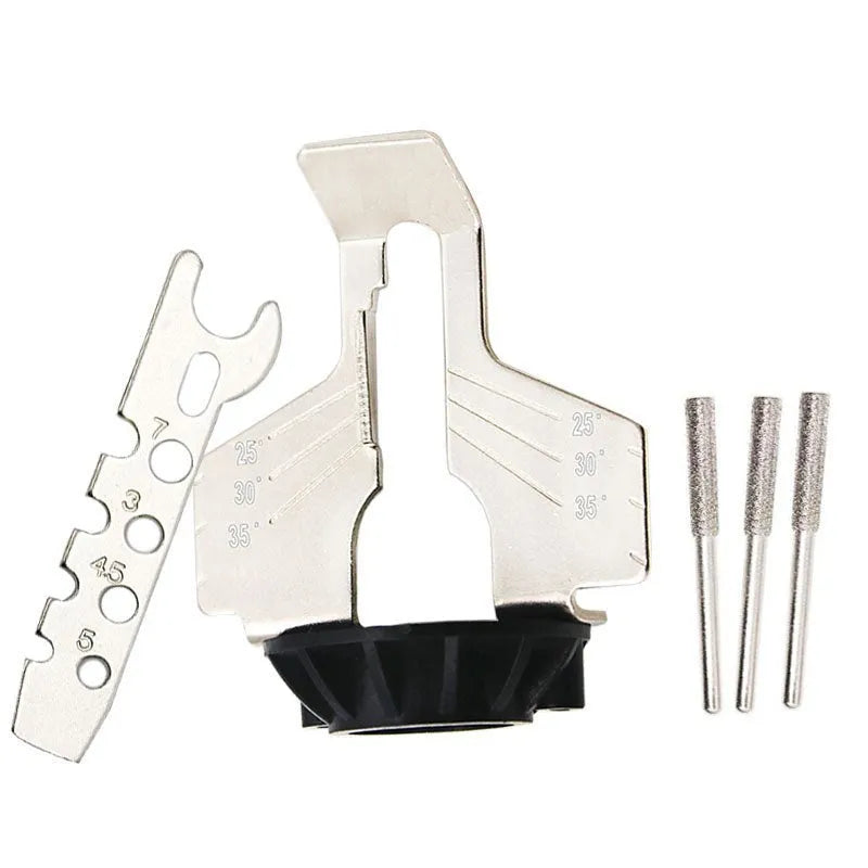 Silver metal mini electric chain grinding machine for band saw blades