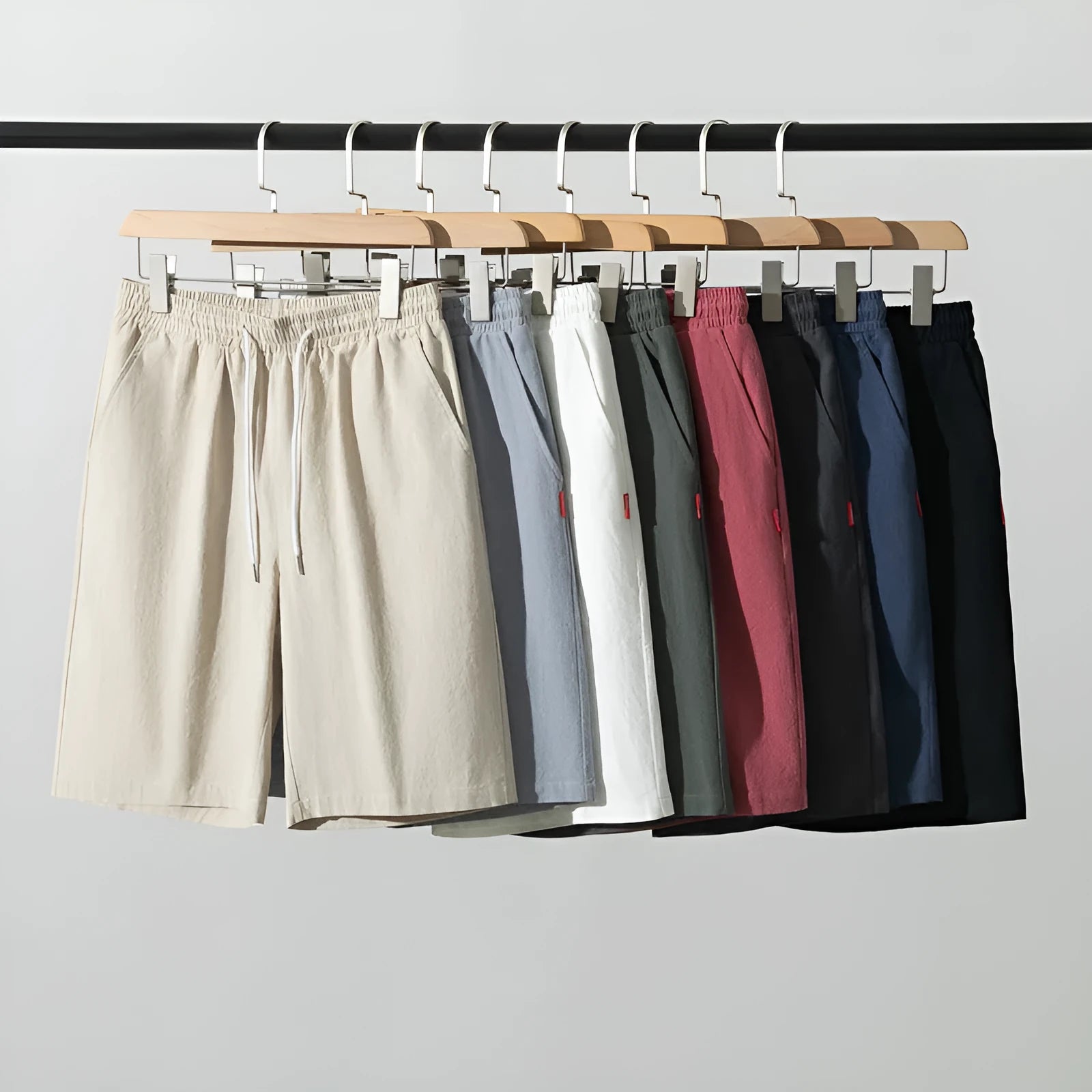 Chinese style solid colour cotton linen cropped pants for summer in multiple colour options