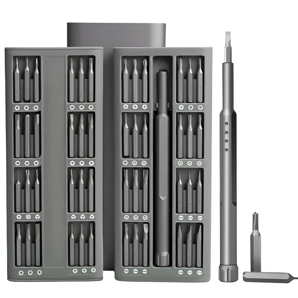 49-piece magnetic screwdriver set for mobile phone repair with cross and flat head bits