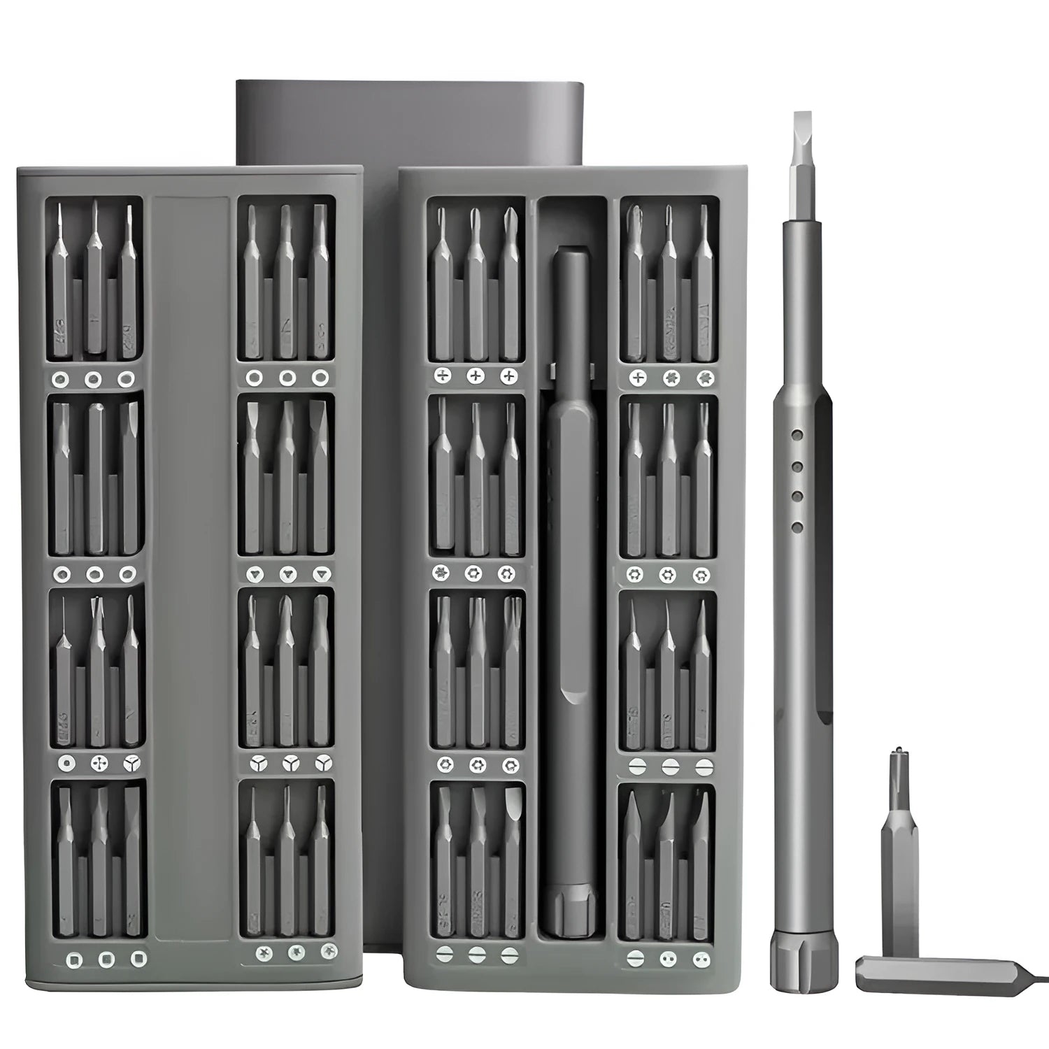49-piece magnetic screwdriver set for mobile phone repair with cross and flat head bits