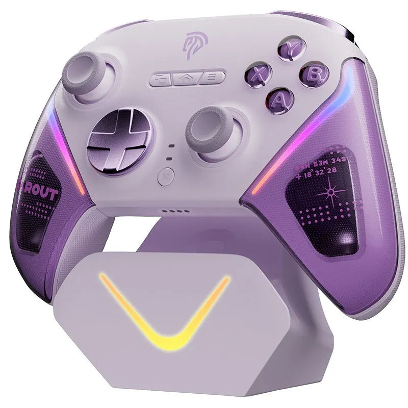 Rocker Smart Startstop Charging Base for Xbox controller in black, green, and purple colour options
