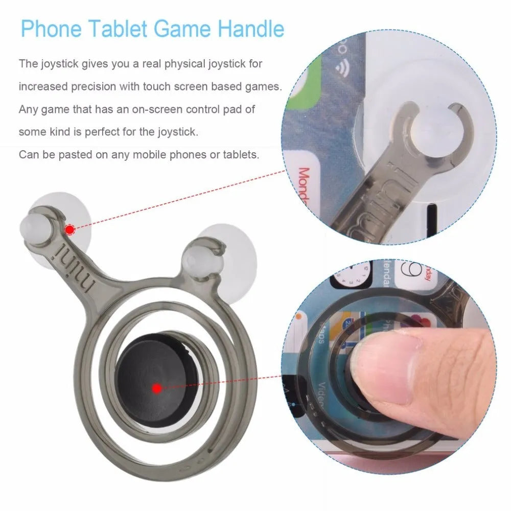 Pair of universal mini joysticks for mobile phone and tablet touch screen gaming