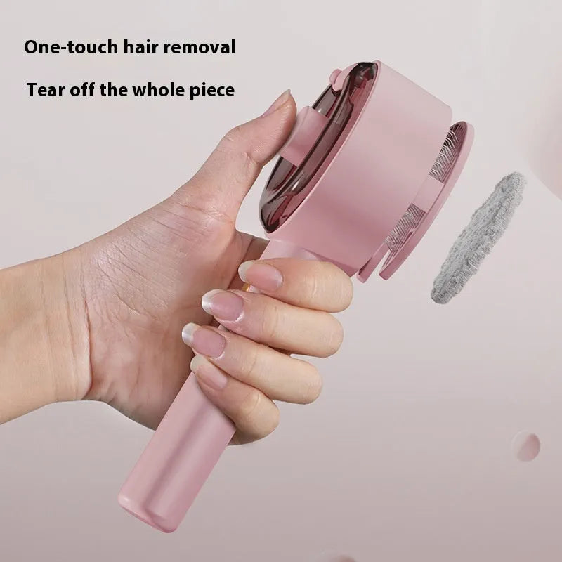 Ceramic white pet grooming brush with steam spray and UV light for dogs and cats
