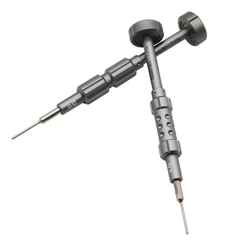 iPhone T2 cross triangle star screwdriver with grenade-shaped aluminium alloy handle for precision electronic repairs