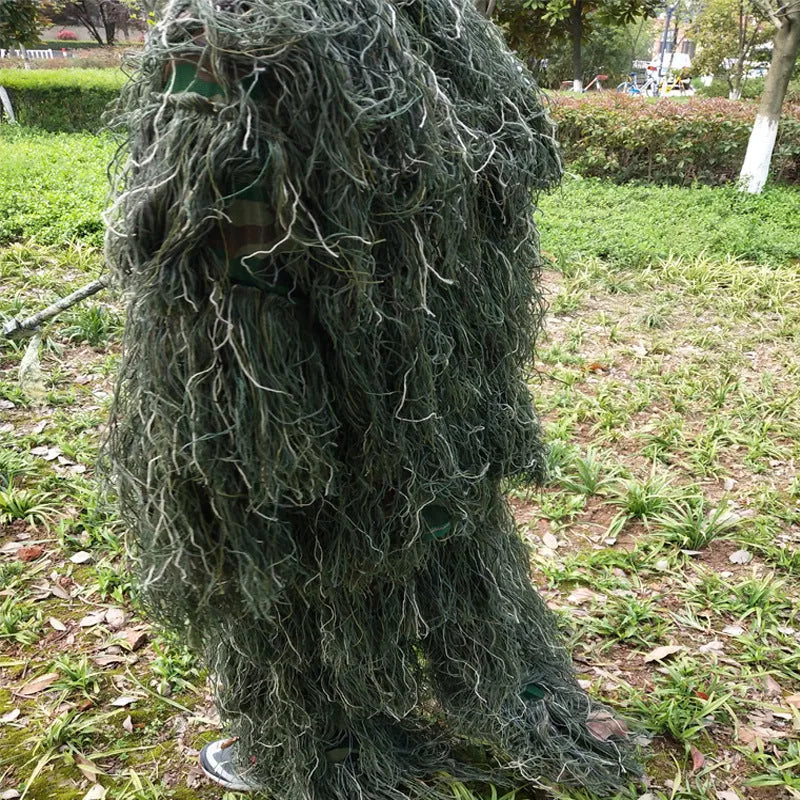 Ghillie suit for men in jungle camouflage, one size 165-180cm, with carry bag