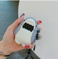 Shark design silicone protective cover for AirPods 1 and 2 charging case