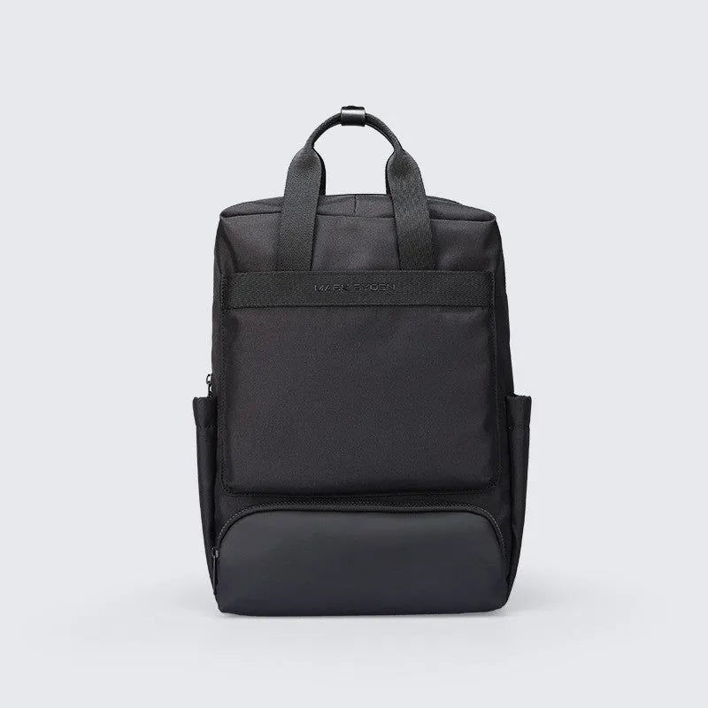 Lightweight computer backpack in elegant black made from Oxford cloth with 20-35L capacity
