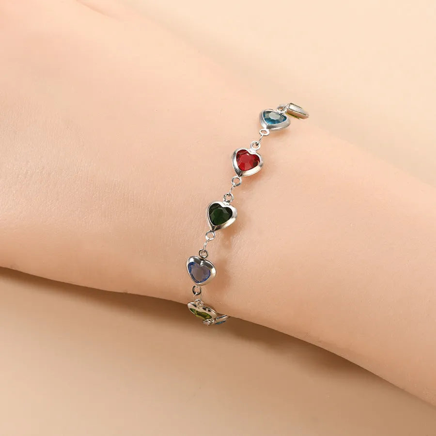 Devil's Eye geometric stainless steel bracelet with colourful electroplated finish