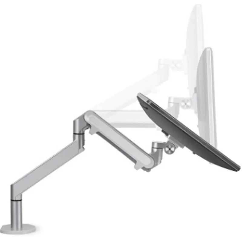 Aluminium alloy notebook stand with air pressure arm in black or silver colour