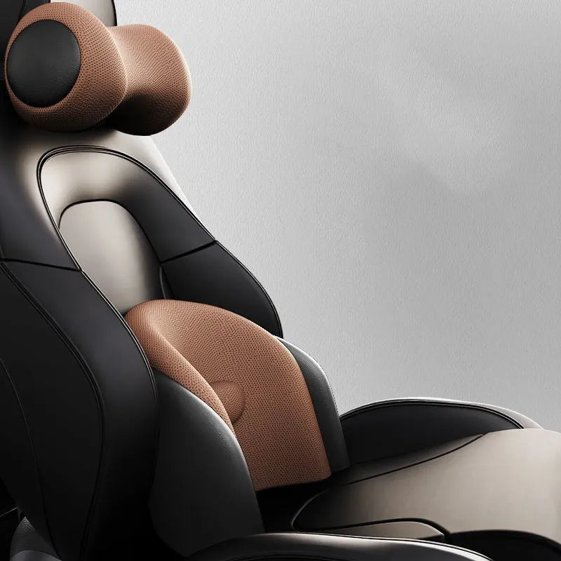 Car seat massage cushion with memory cotton construction in multiple colour options