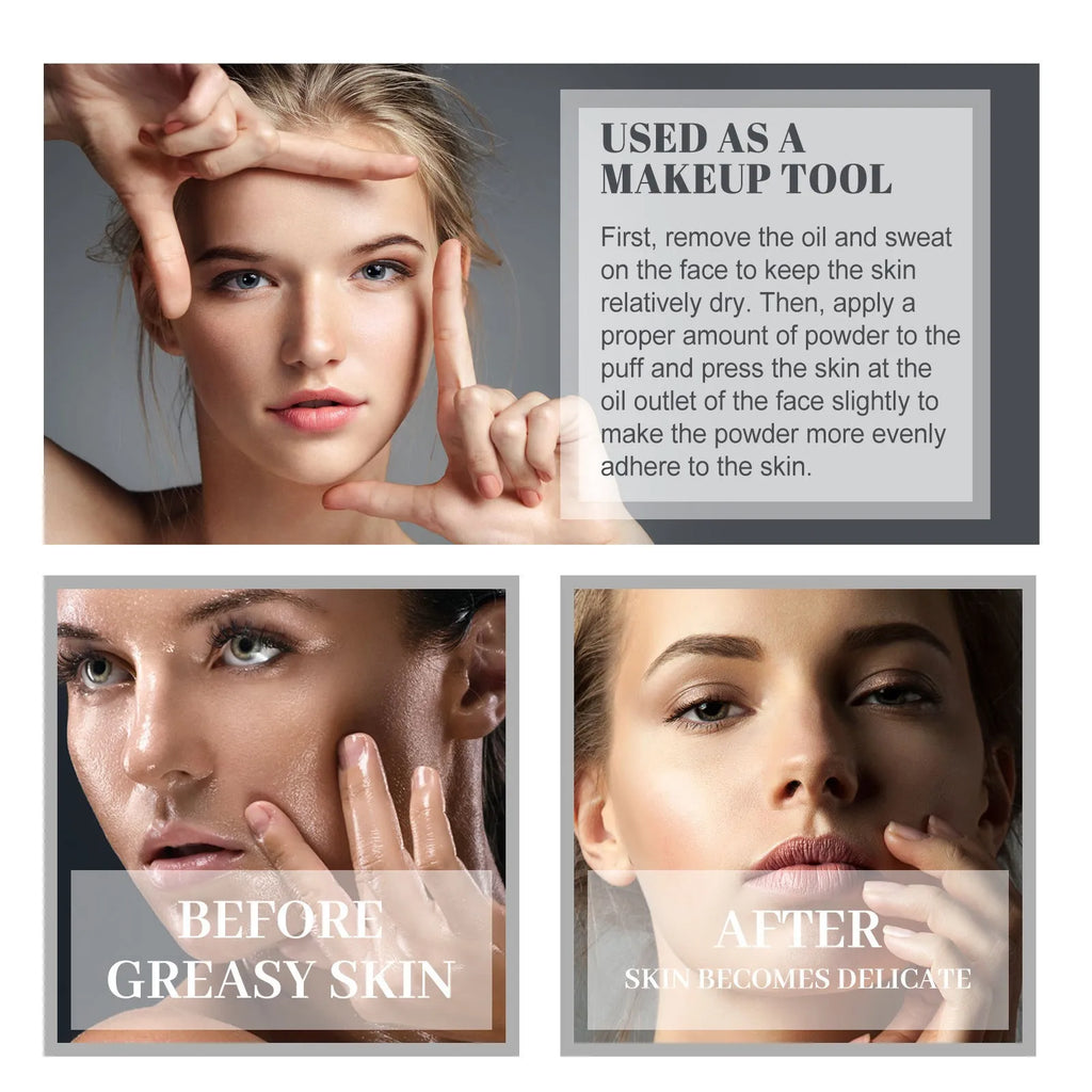 Natural finishing powder compact with 8g content in classic ivory, natural beige and pure beige colour options