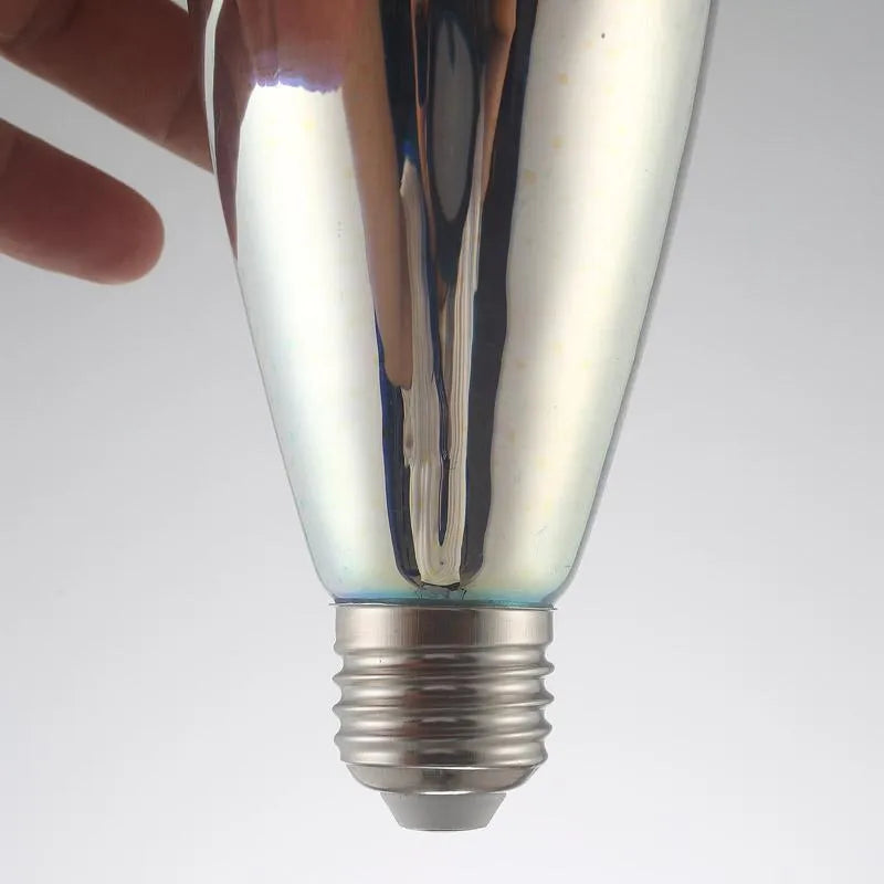 Decorative LED 3D light bulb with E27 socket in various shapes including heart and star designs