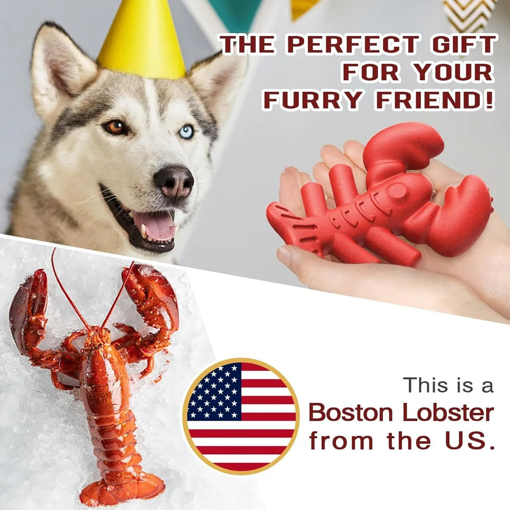 Red hard dog chew toy for aggressive chewers measuring 170mm for large breed dogs