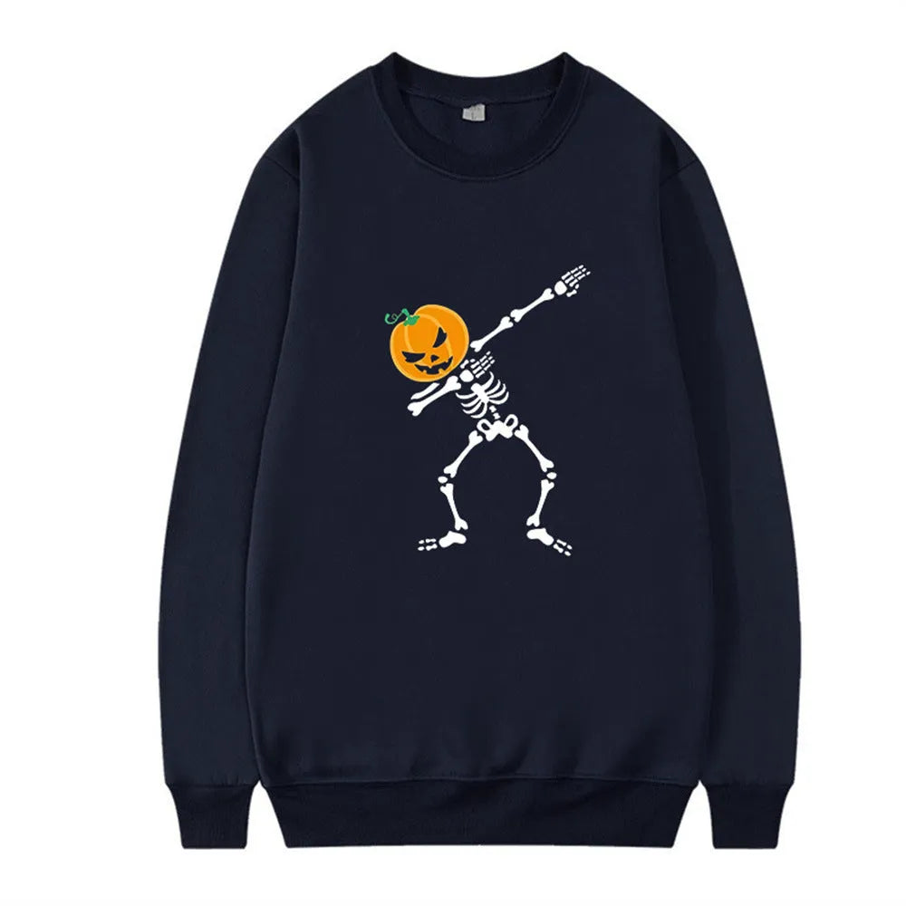 Women's printed cotton crew neck long sleeve top in multiple colours for autumn winter wear