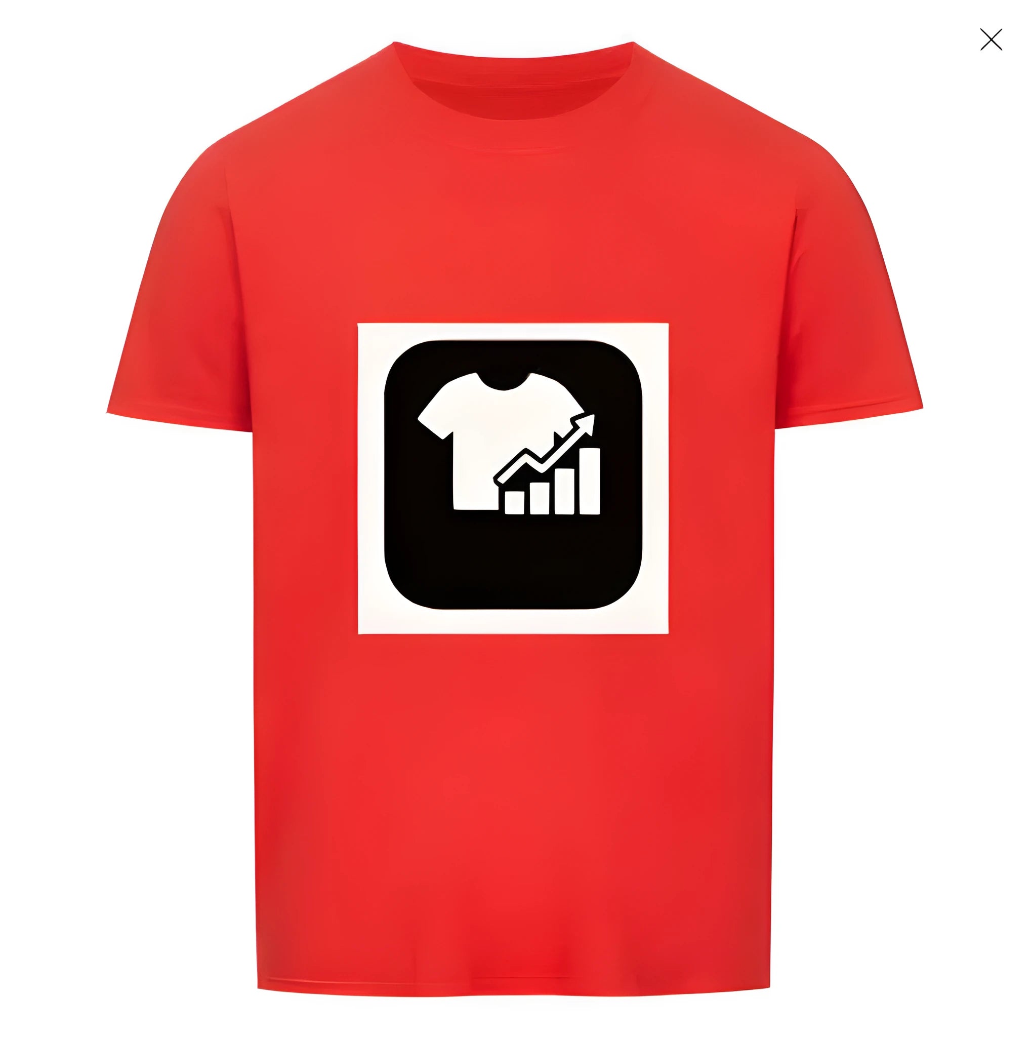 Red striped short sleeve T-shirt with Japanese retro style, showing silk and linen blend fabric.