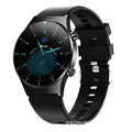 Black TPU smart watch with 1.28 inch touchscreen showing health monitoring interface