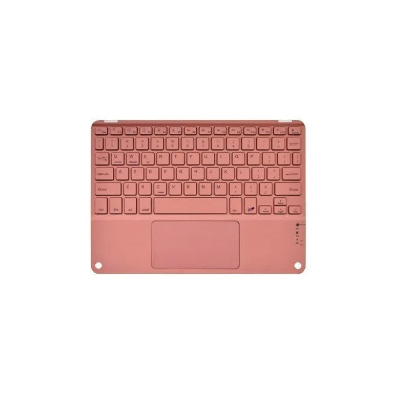 Square Hat Touch Bluetooth wireless keyboard shown in one of eight colour options on a desk.