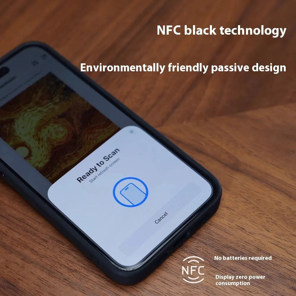 NFC projection screen bracket phone case for iPhone in graphite black, pink, and green colours.