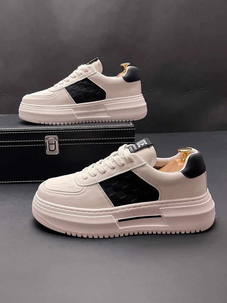 Sports casual shoes with cloth upper and rubber foam sole in white green colour