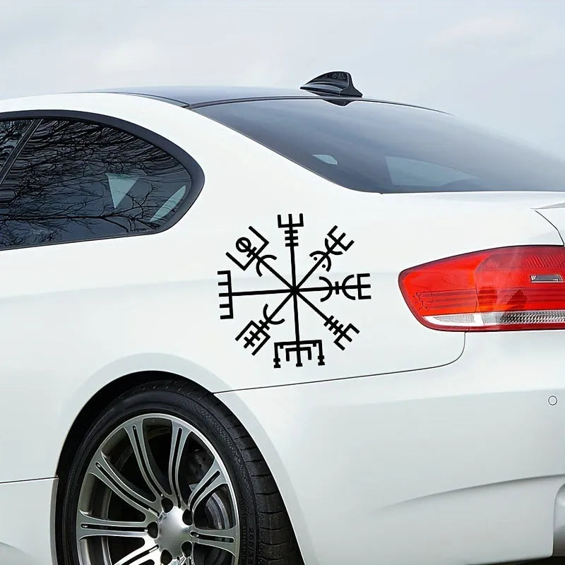 13x13cm square vegetarian no-charm vinyl car window sticker for glass and notebook application
