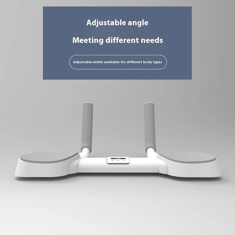 White flat support trainer with alloy aluminium tube frame and ABS components for household multi-functional use
