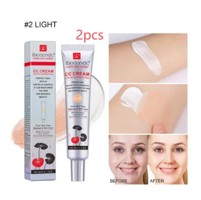 Erborian CC Cream tube with Centella Asiatica for colour correction in dark and light shades