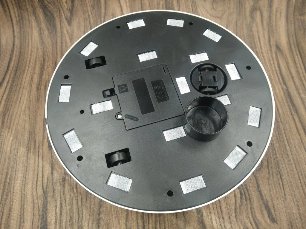 Black automatic robot vacuum cleaner for carpets, wood, marble and nylon floors