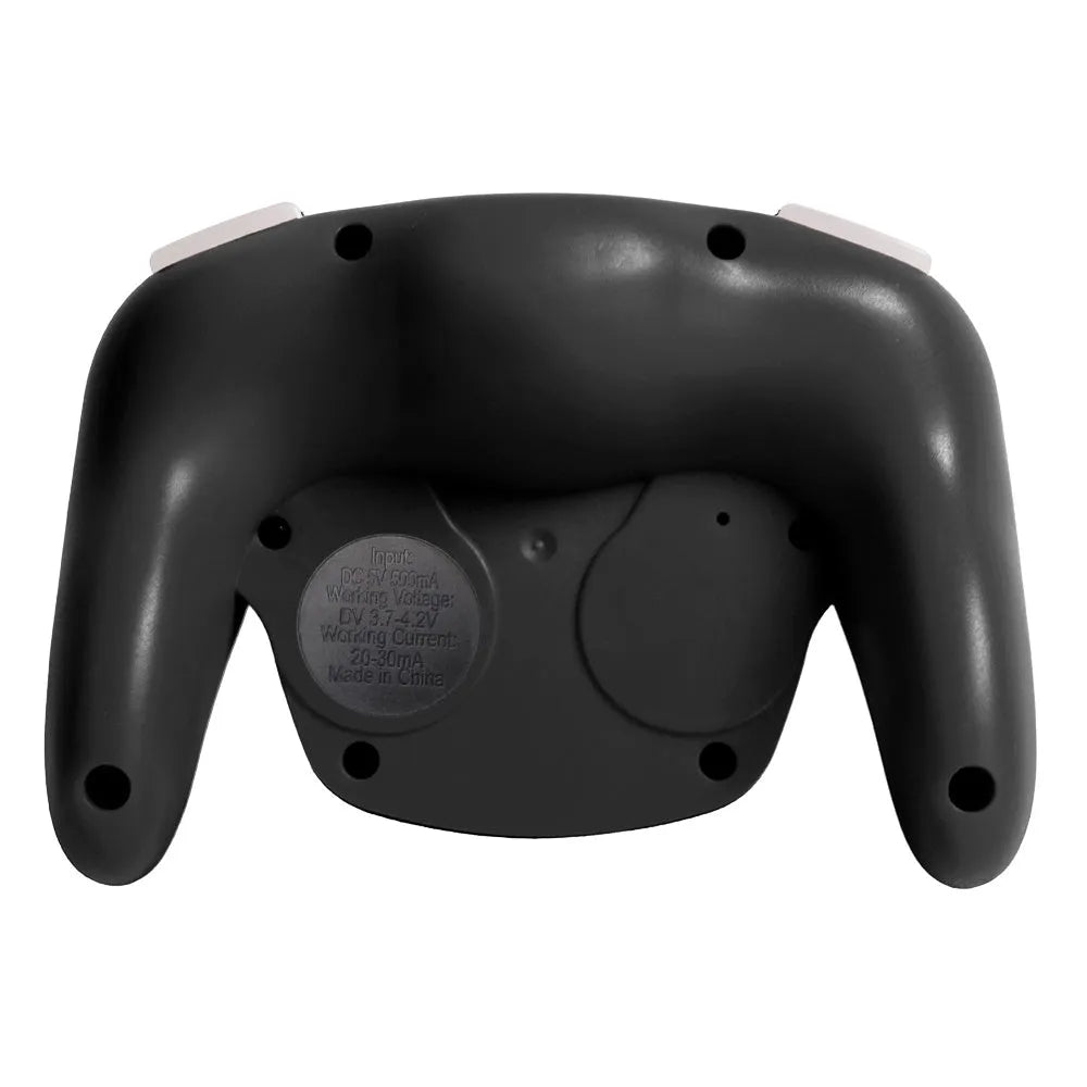 Black wireless gamepad with NFC and gyroscope for Switch and Windows PC showing Type-C port and buttons