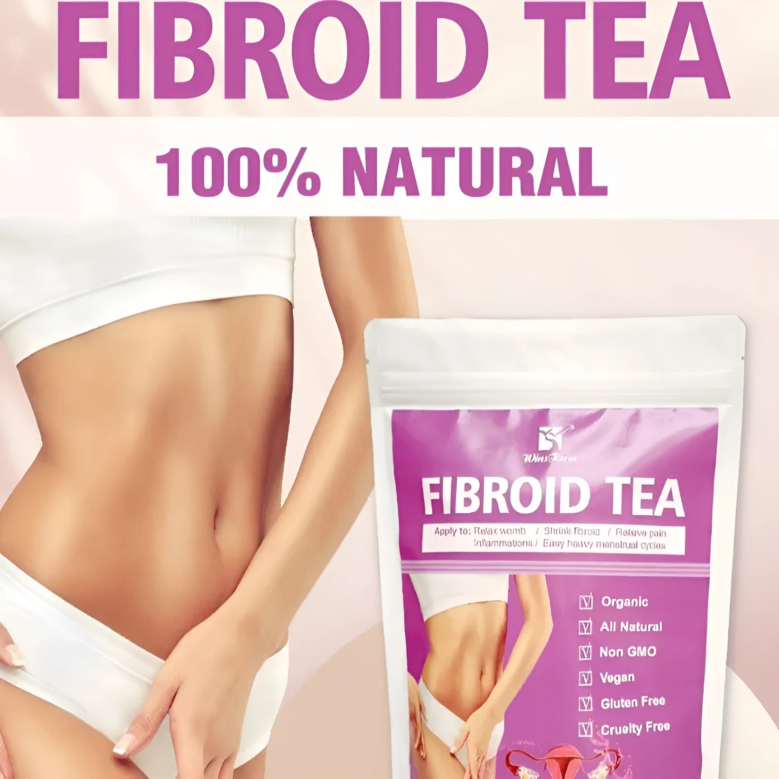 C83 Winstown Fibroid Herbal Tea pack designed for cold extraction brewing.