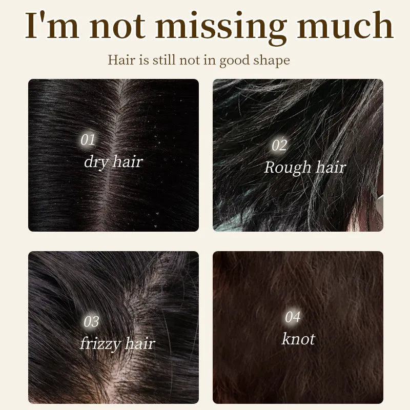 210g bottle of wash-free 10-in-1 hair conditioner for moisturising and smoothing frizzy hair