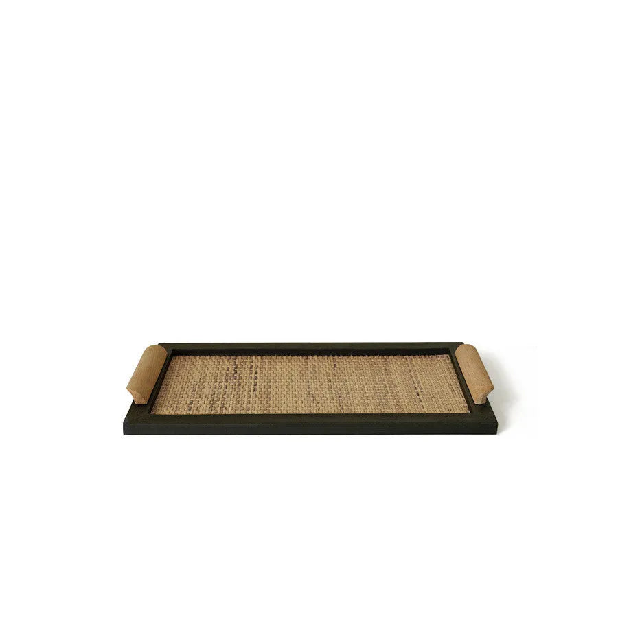 Pine wood dining tray with compartment dividers in elegant house design, small and large size options