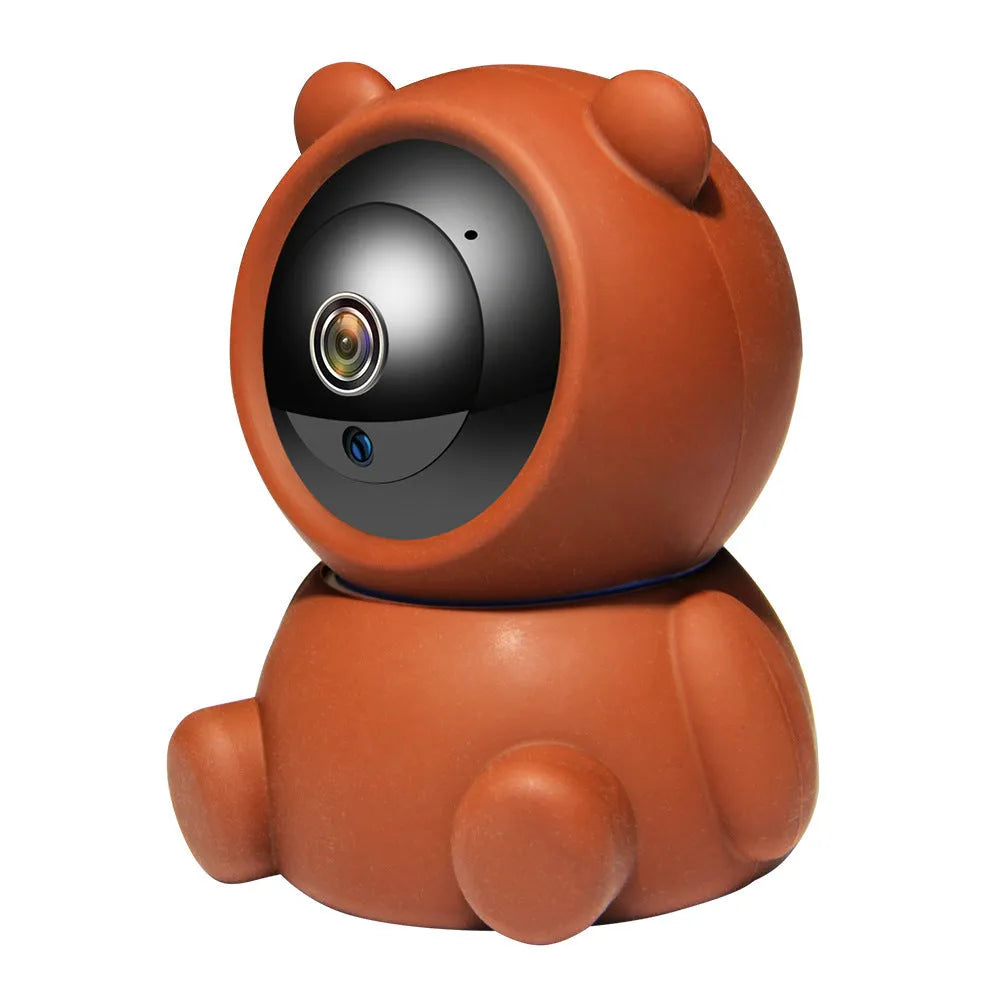 White 1080P WiFi IP security camera with auto tracking and IR night vision LEDs