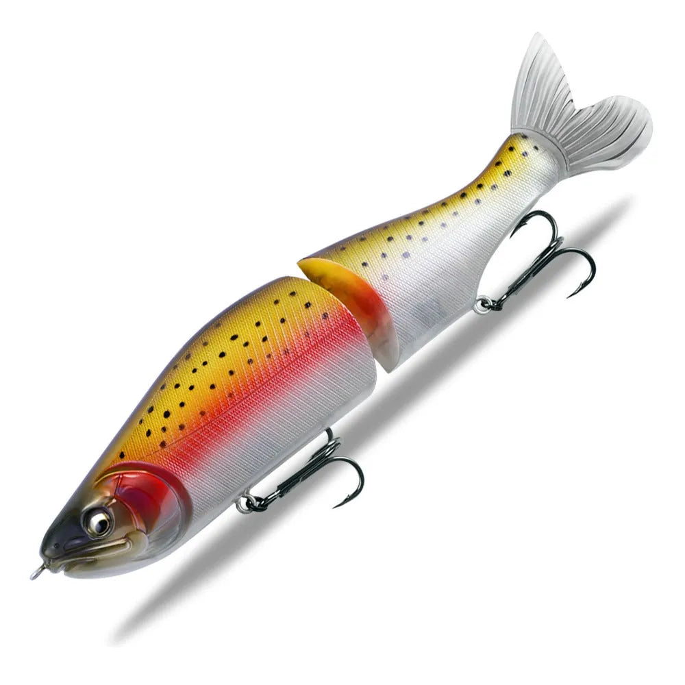 185mm hard plastic fashion tossing bass fishing swimming bait lure on a blue background.