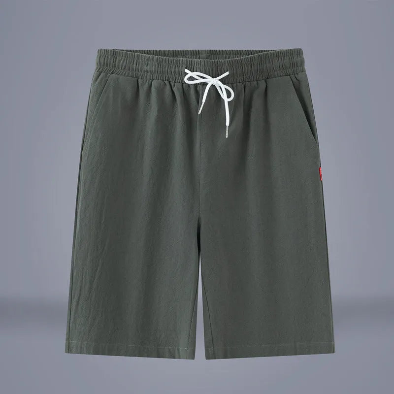 Chinese style solid colour cotton linen cropped pants for summer in multiple colour options