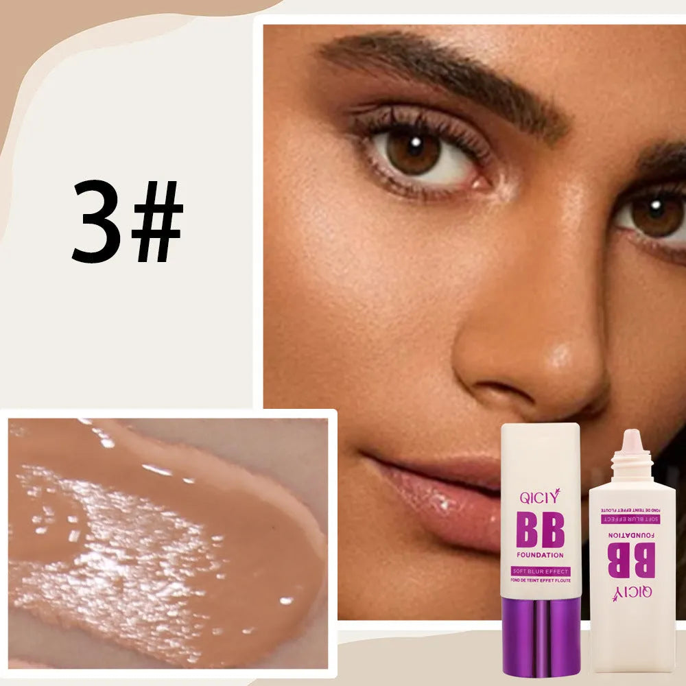 Feeding bottle packaging containing brightening liquid foundation concealer BB cream in 10 shade options