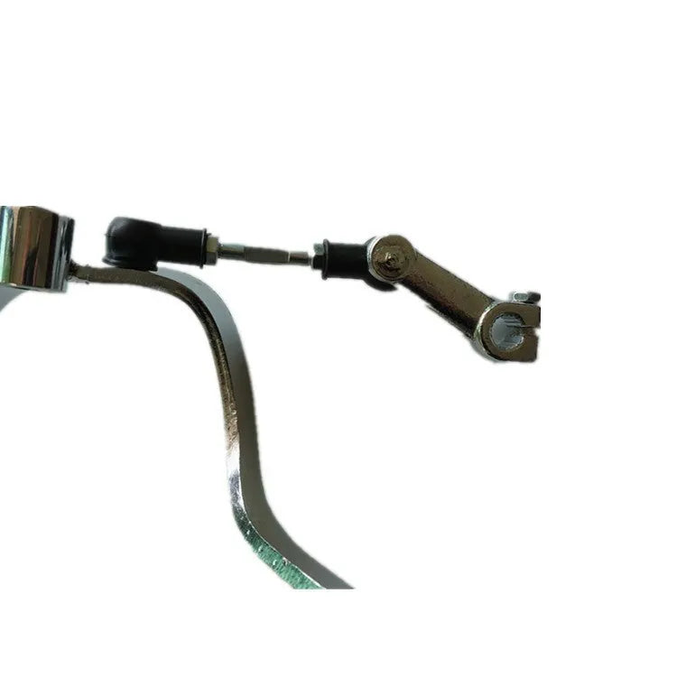 Motorcycle gear lever for GS125 with 300mm shaft showing coarse teeth on one side and fine teeth on the other