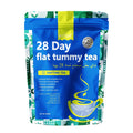 28 day herbal detox tea bags wholesale box with green tea, dandelion root, burdock, ginger, mint, lemon grass, licorice and cassia seed