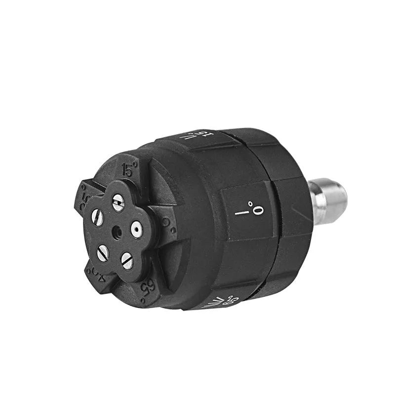 Five-in-one high-pressure water nozzle with engineering plastic construction for outdoor cleaning tasks