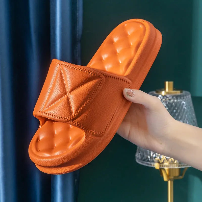 Thick sole EVA non-slip bathroom sandals in various colours for indoor use