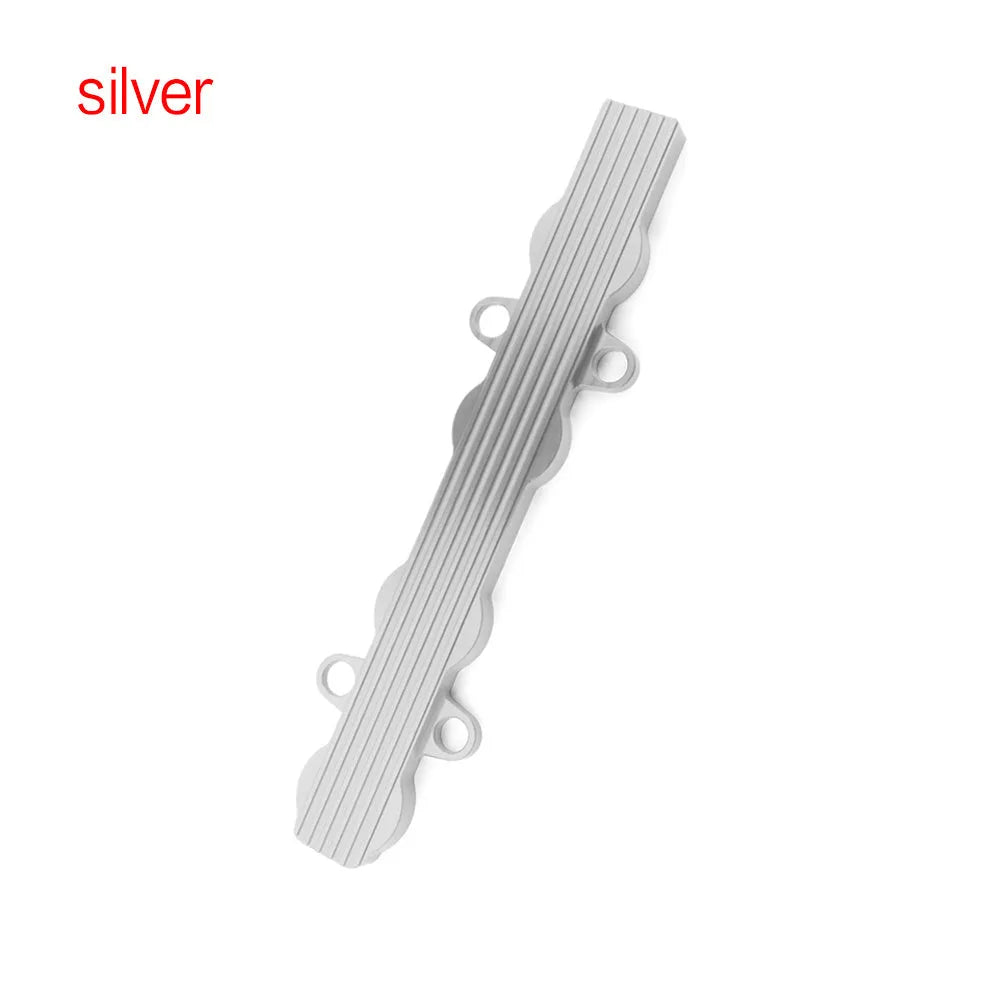 Aluminium engine harness mounting bracket in blue, red or silver with cable tie slot