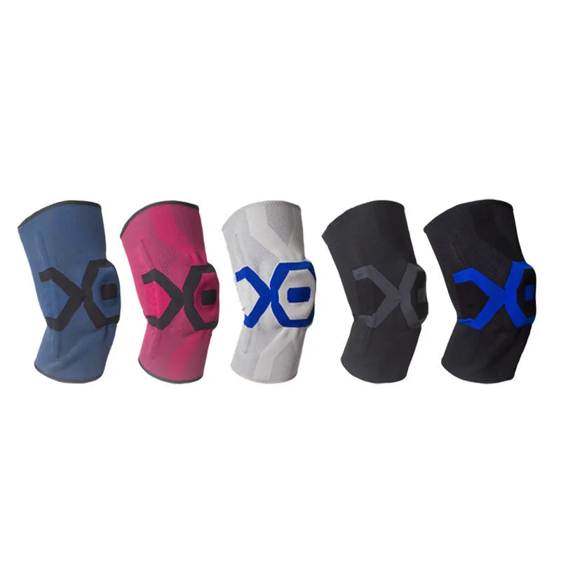 Men's silicone knee pad for cycling and running protection in multiple colour options