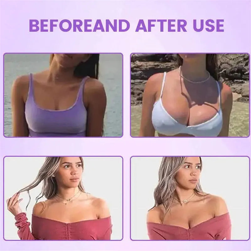 Hydrogel breast enhancement mask chest patch for temporary breast firming and lifting