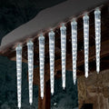 LED ice cone meteor shower solar festoon lamp with remote control in flower shape design