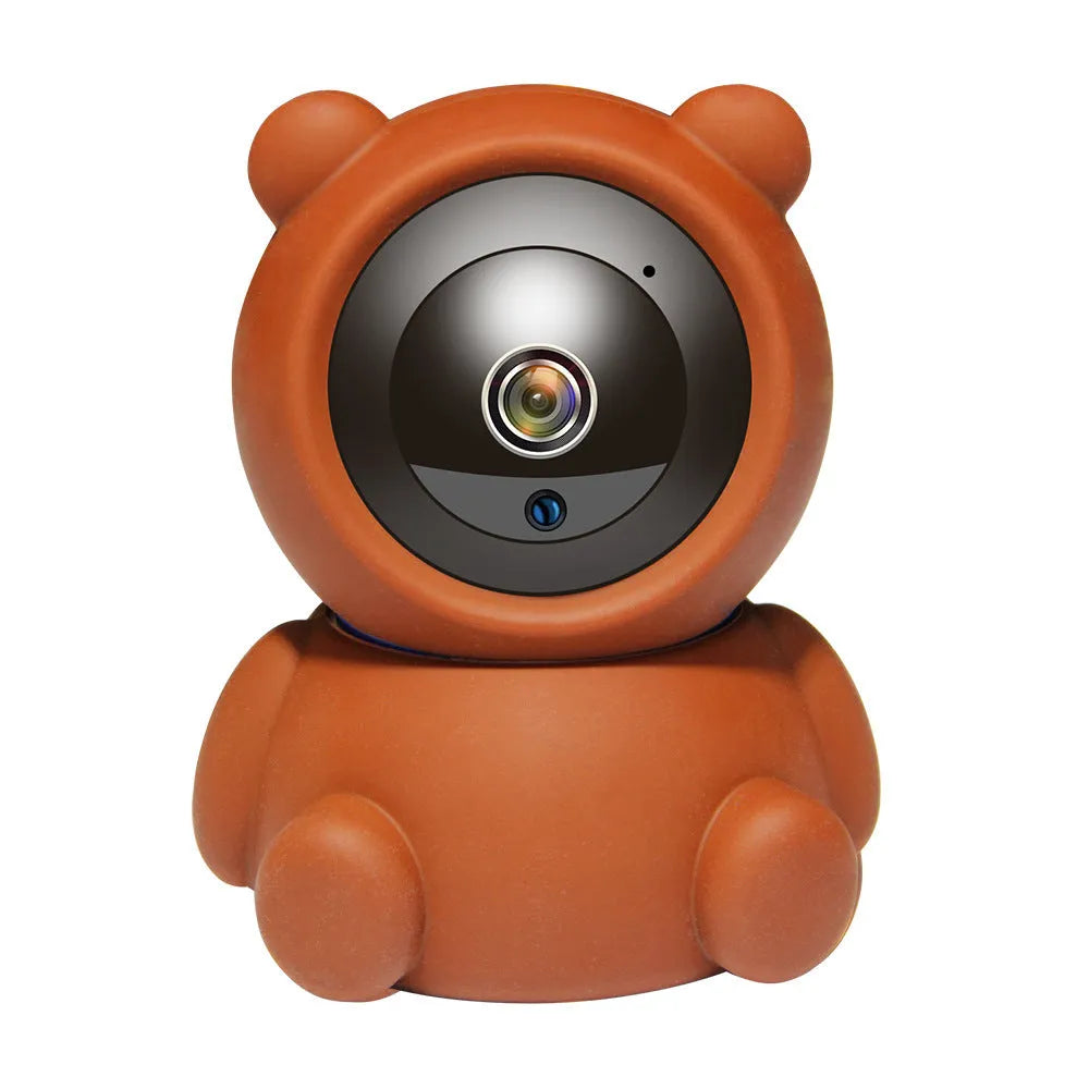White 1080P WiFi IP security camera with auto tracking and IR night vision LEDs
