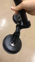 Black off-road car sucker base with round glass suction cup for vehicle flag mounting
